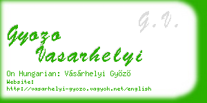 gyozo vasarhelyi business card