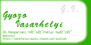 gyozo vasarhelyi business card